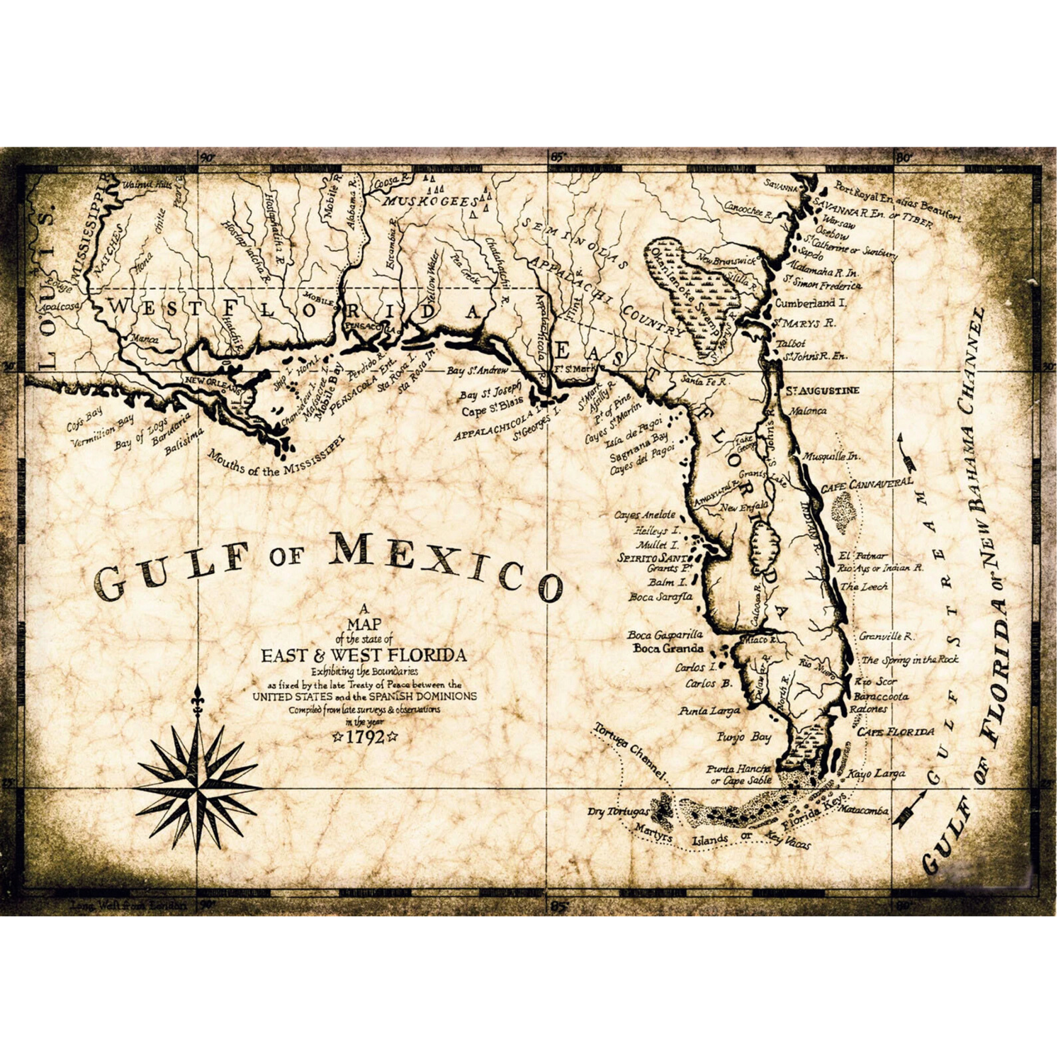 Gulf of Mexico (old map)
